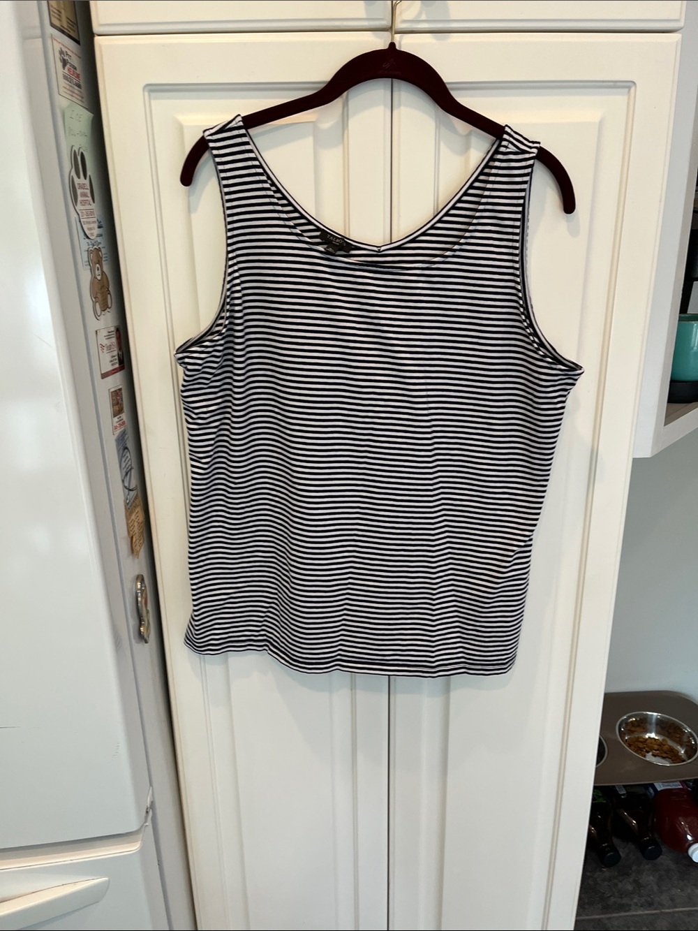 Talbots Black and White Tank XLP